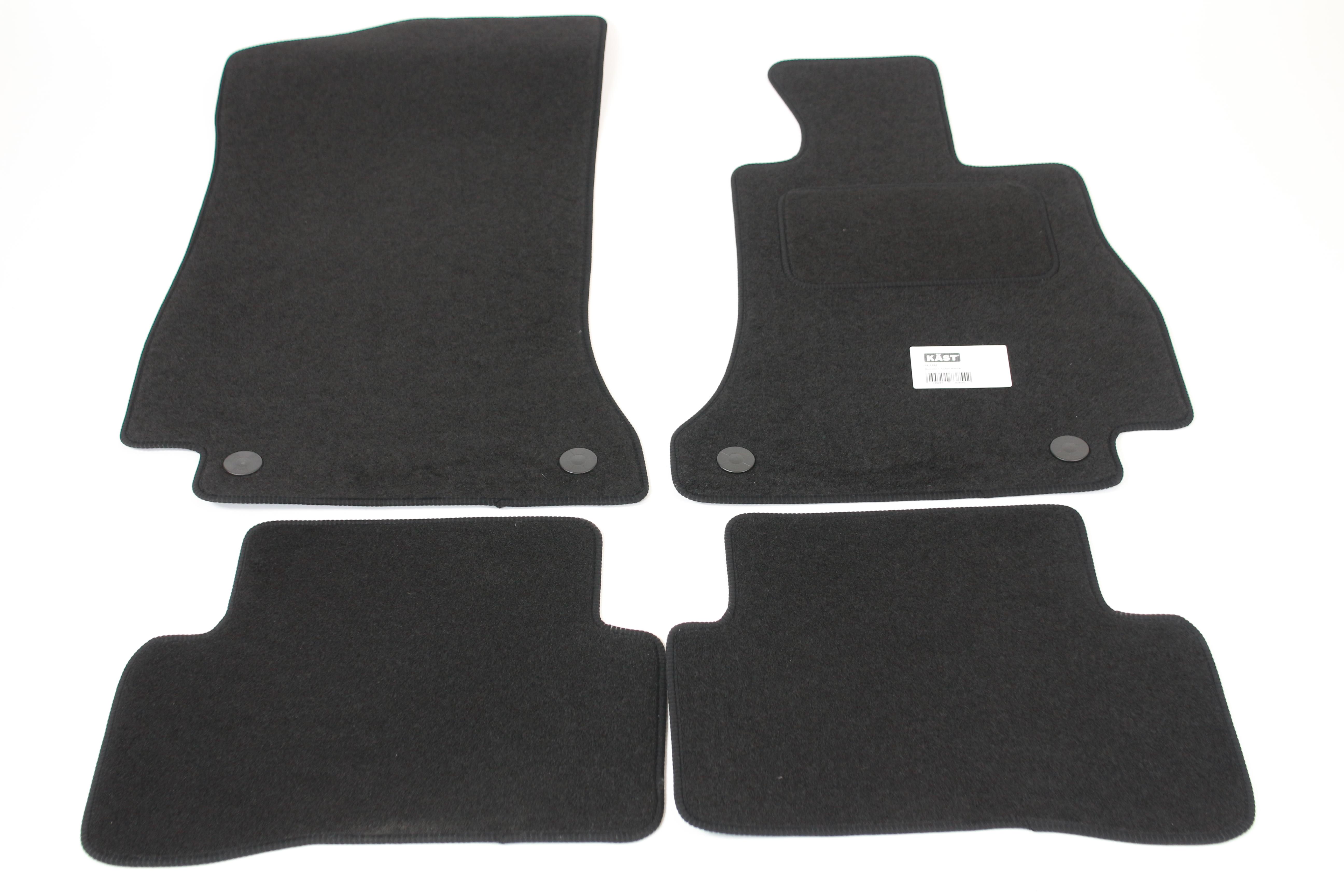 Fully Tailored Car Floor Mats For Mercedes C-CLASS Estate 2014 On Black ...