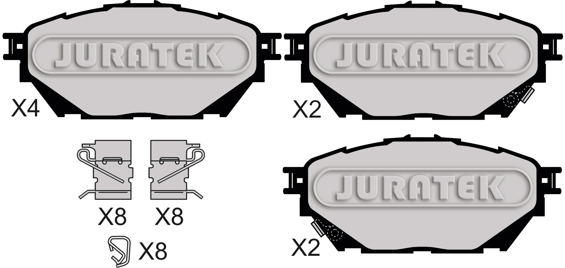 Juratek brake pads Clearance